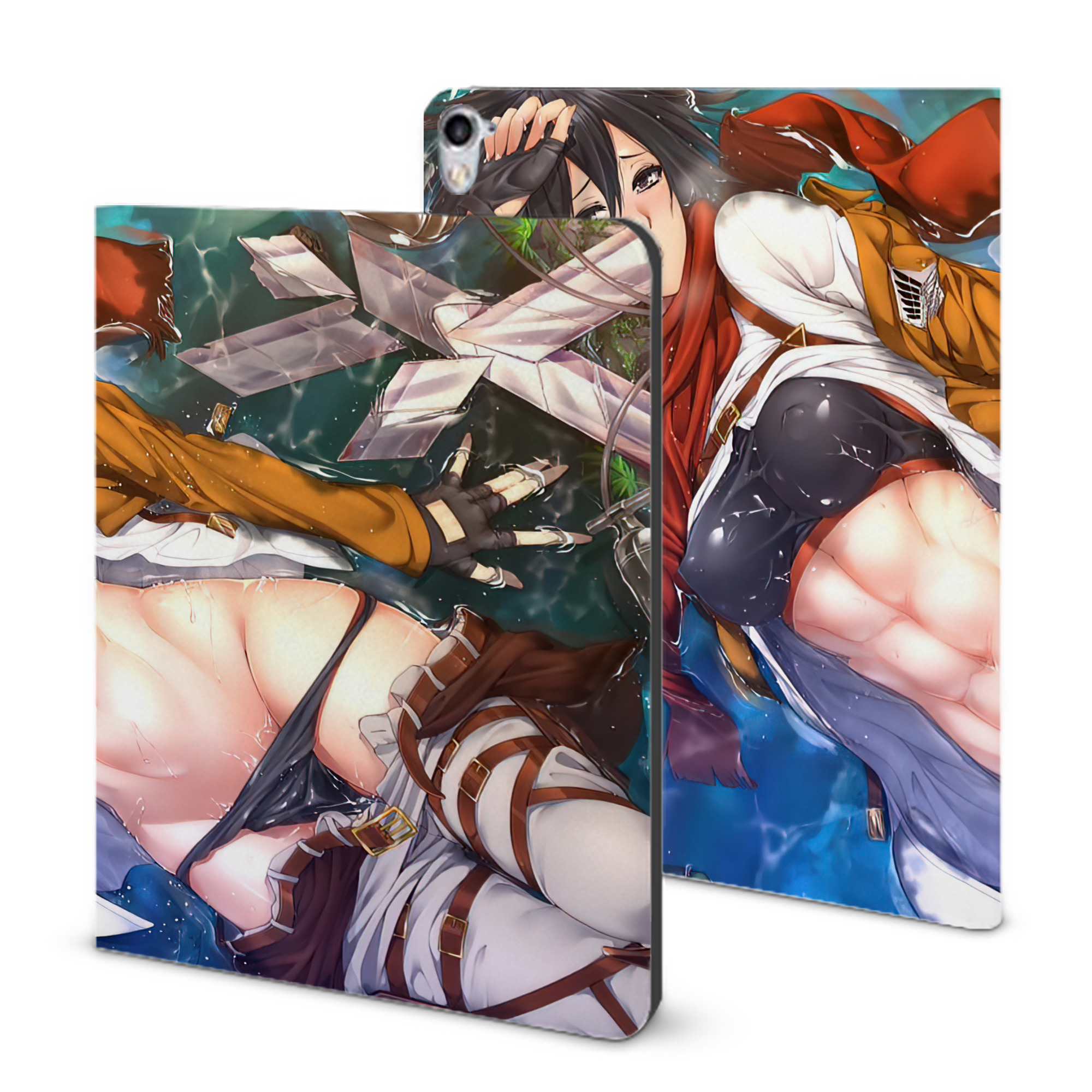 （画像用） 進撃の巨人 Attack on Titan IPad ケース ブック型 PUレザー TPU 耐衝撃 軽量 薄型 ペン収納なし 全面保護 IPad 各モデル対応